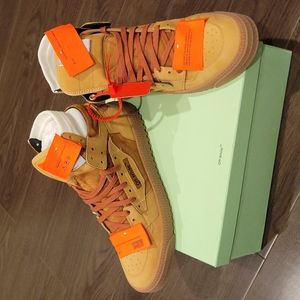 Off white - off court suede color camel high tops size 11